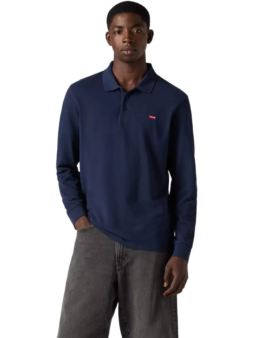 Поло Levi's Men Long Sleeve Housemark Polo Shirt