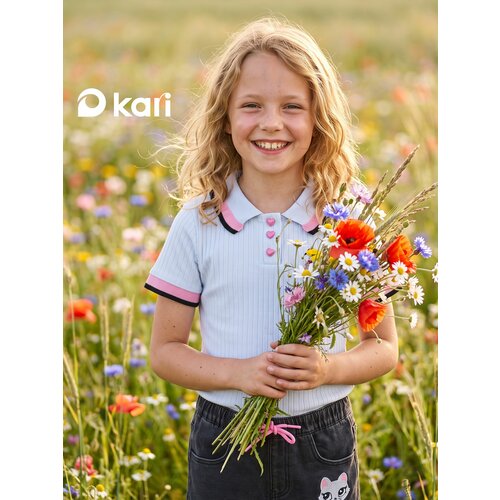 фото Блуза kari kids осень-зима 2026, размер 6-7, белый