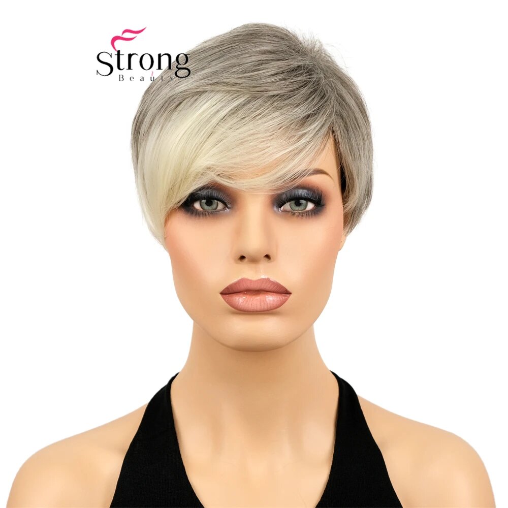 StrongBeauty коричневый синтетический парик боб 8T613E