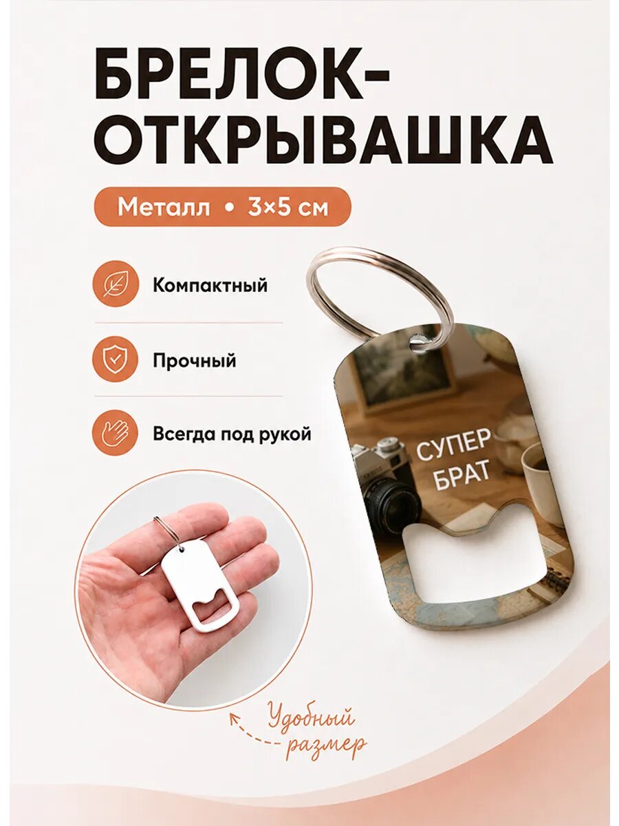 Брелок открывашка "Камера На Карте"
