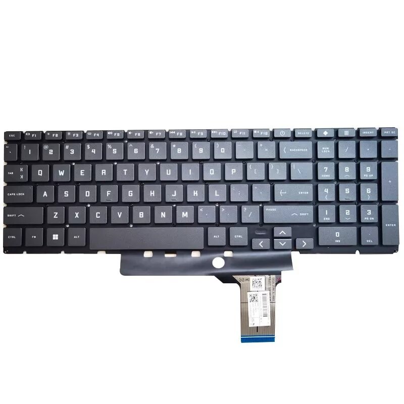 Официальная клавиатура для ноутбуков HP Shadow 8 TPN-Q263/Q264 16-D/16-E без подсветки, черно-серый