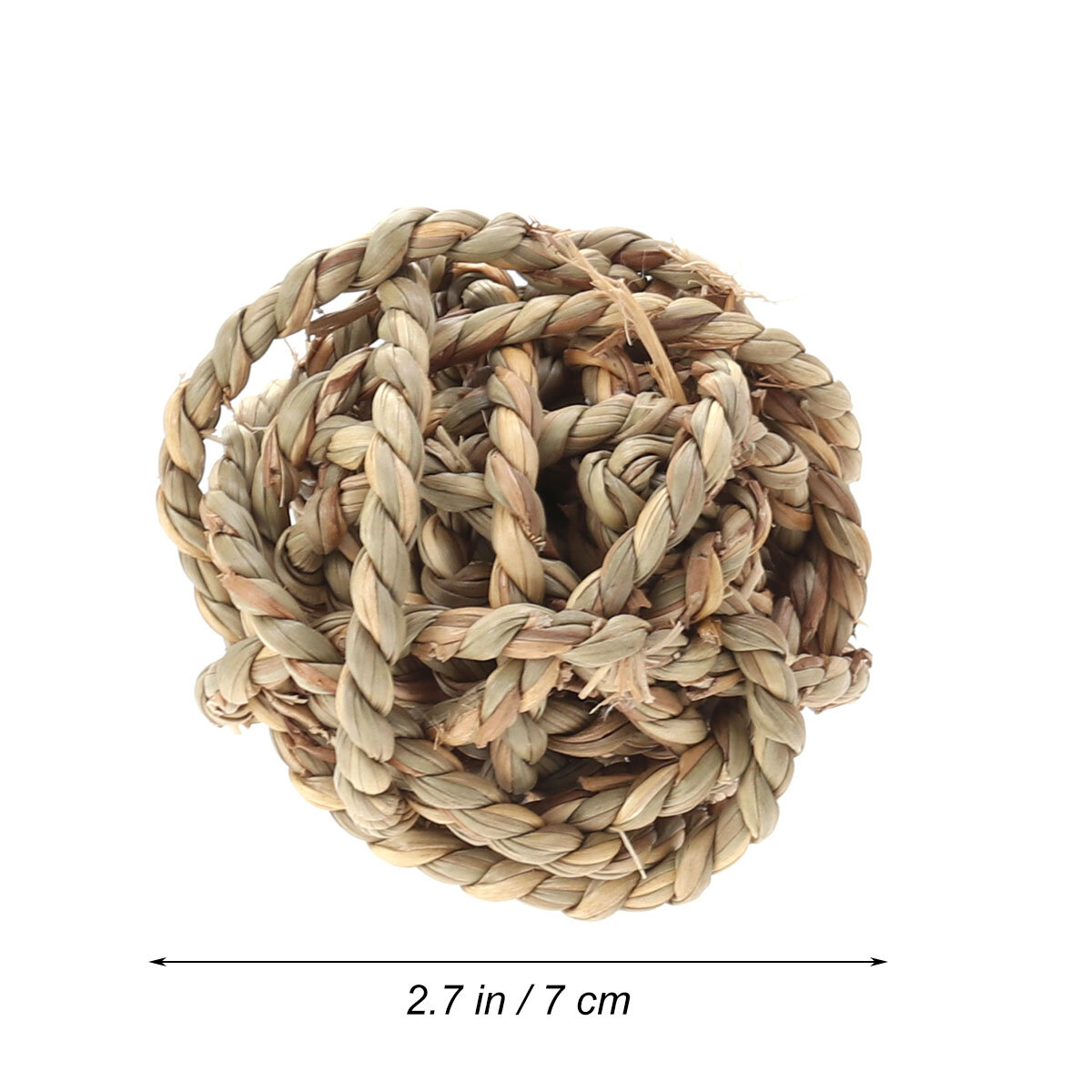 3 Штуки Игрушки Для Птиц Из Ротанга Диаметром 7 См Hand Woven Natural Wood Для Попугаев И Других Птиц