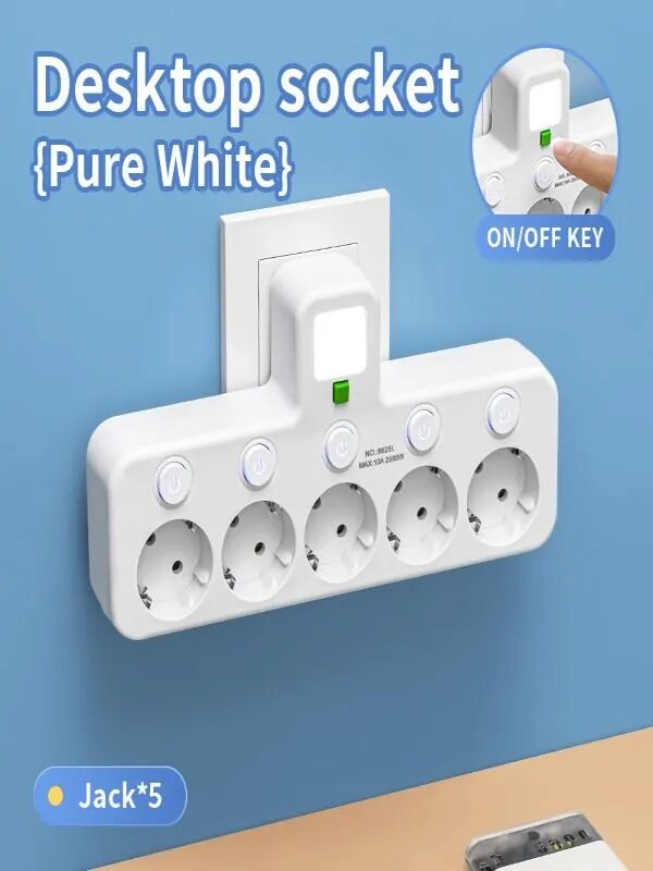 Умная розетка-удлинитель с USB-C (Type-C) и разветвителем
