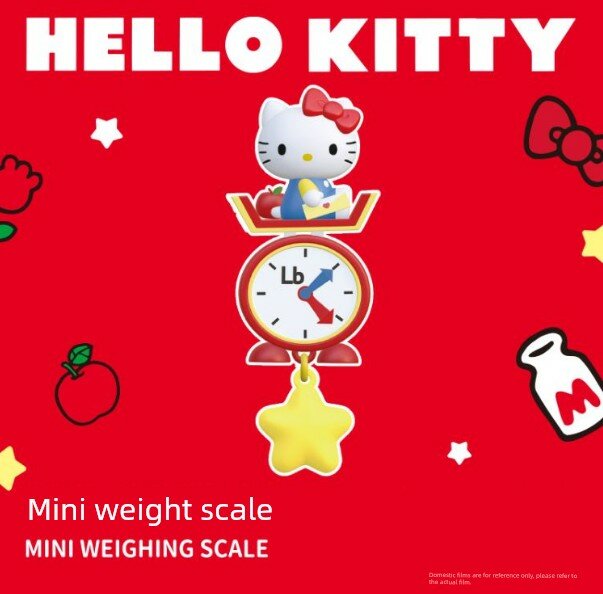 Минисо Hello Kitty Ретро Ресторан Мини Весы Магнит Случайный Открытый Подтвердить 1 Шт Подарок