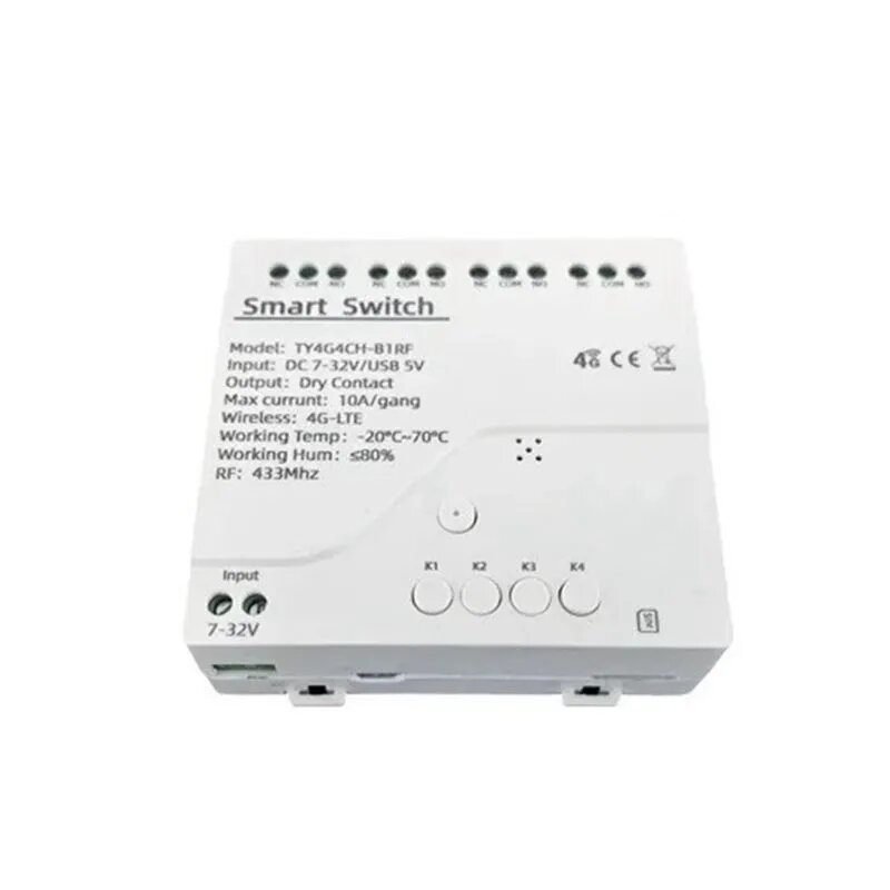 C6(W Z U F) Tuya Smart Switch 4G LTE Реле С 433 МГц DC 7-32 В