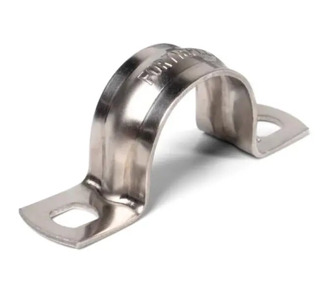 Скоба метал. двухлапковая СМД(INOX) 25-26 (Fortisflex) (80137) (1 шт)