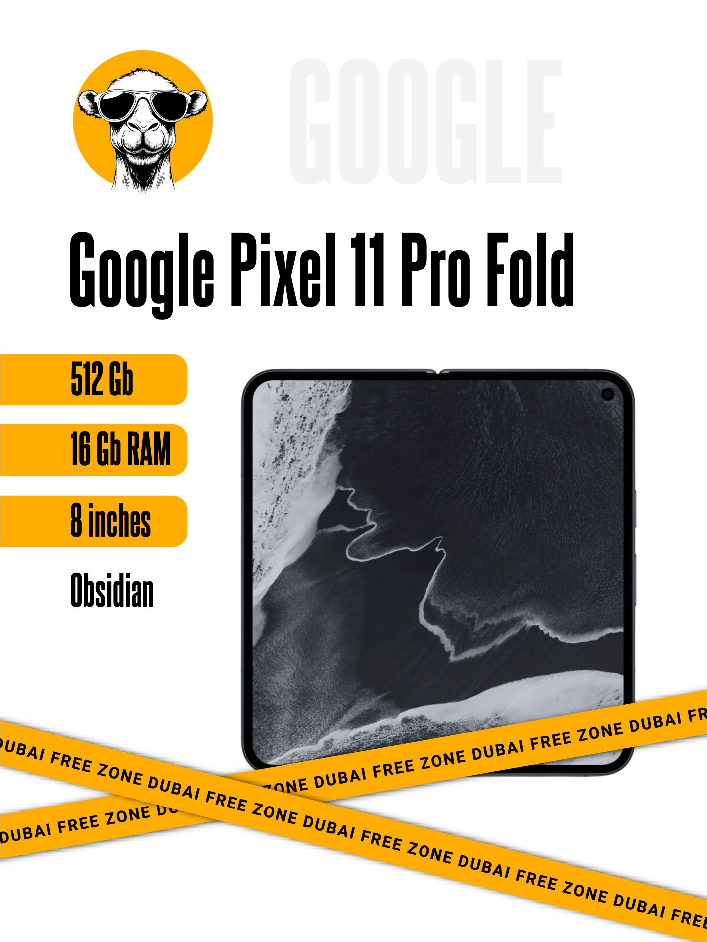 Смартфон Google Pixel 11 Pro Fold 16/512Gb Obsidian