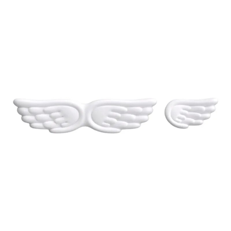 (1 комплект) Настольный коврик для клавиатуры Angel Wings с подставкой для рук-Белый