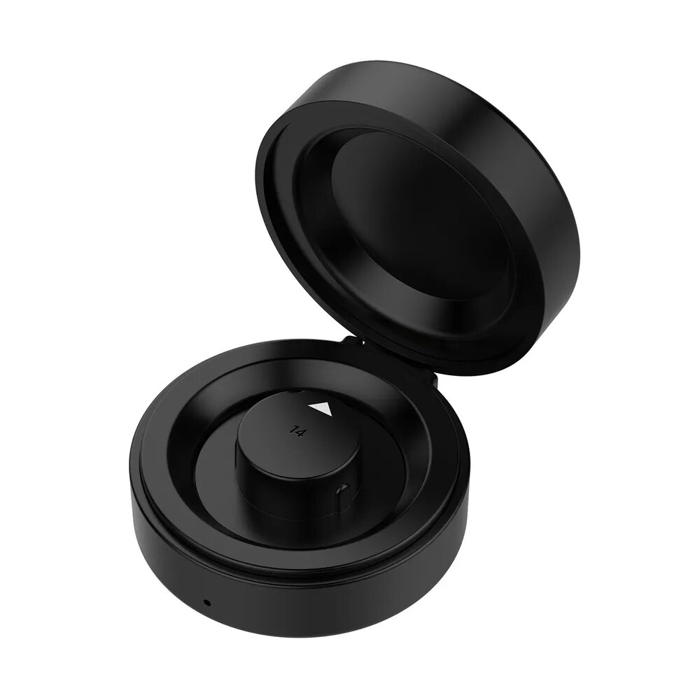 Чехол для зарядки Oura Ring Gen 4, чёрный, с беспроводной зарядкой и встроенным аккумулятором