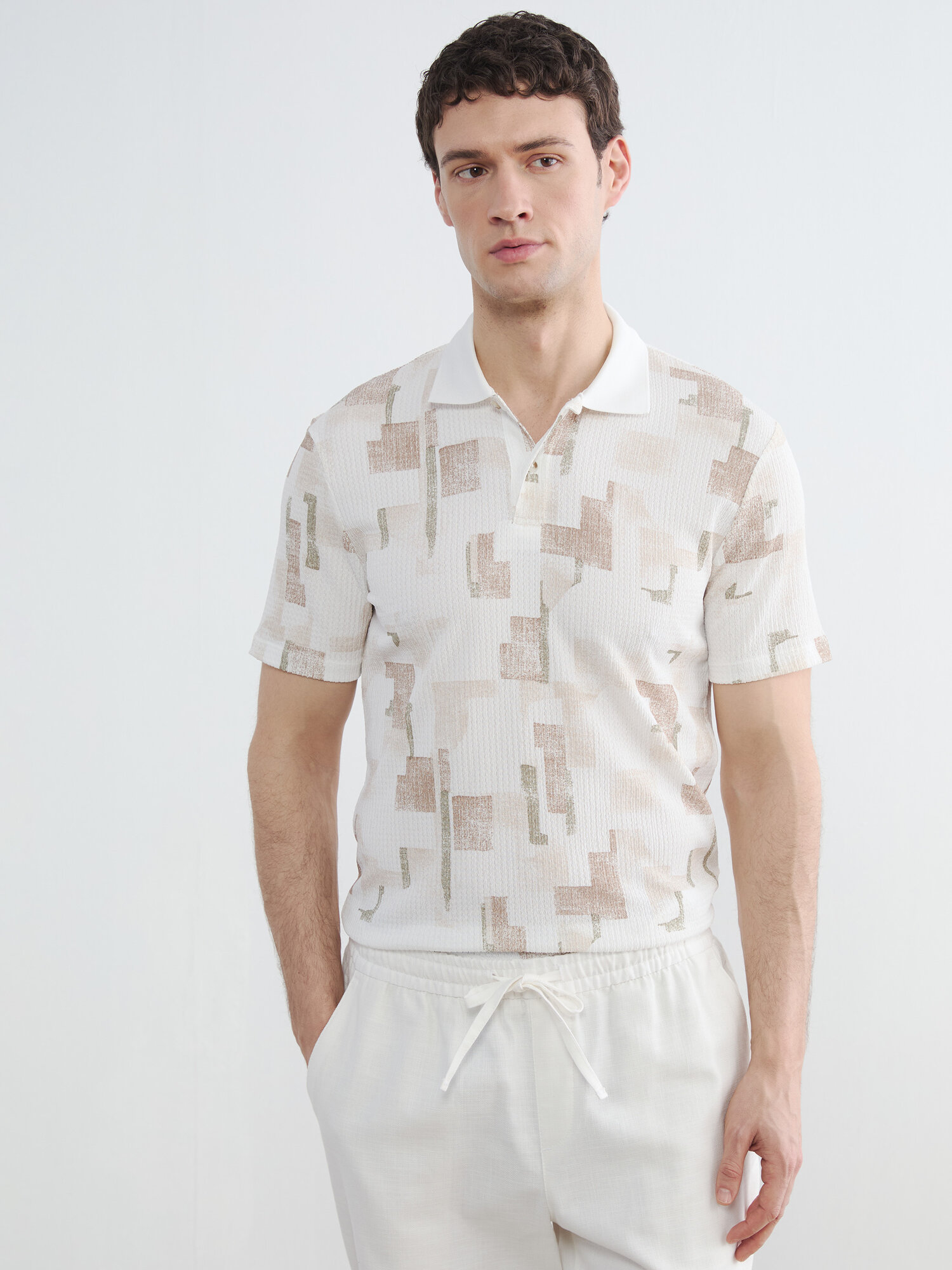 Поло LC Waikiki, 1 шт., размер L, beige