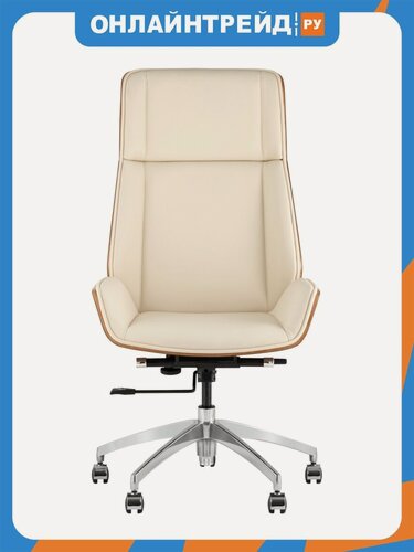 Изображение товара Кресло руководителя Stool Group TopChairs Crown SN, бежевый