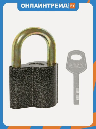 Изображение товара Замок навесной Ajax PD-4050 (PD-40-50) 3 fin key /коробка