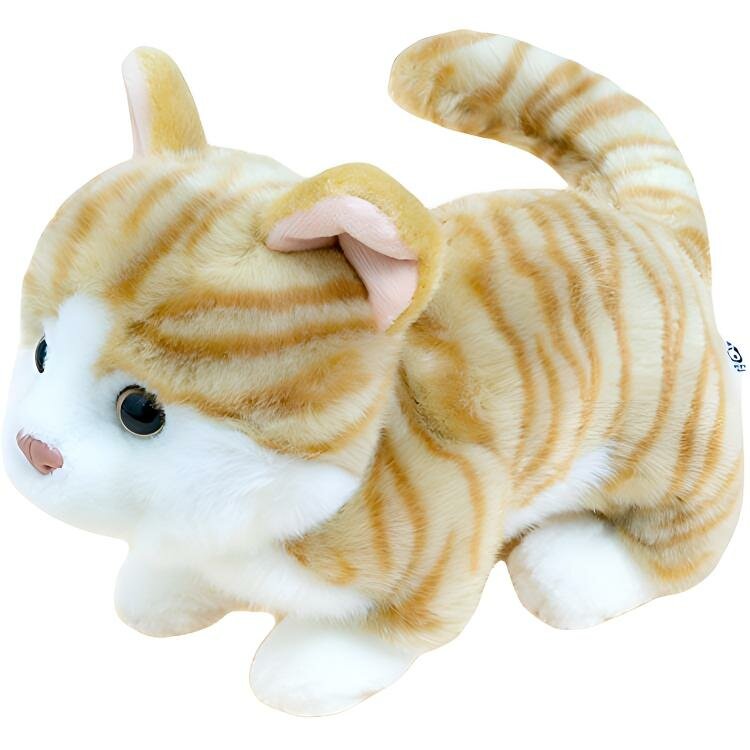 Игрушка унисекс AOQUN Семейство Мяут, Brown Standing Position Manx Cat, высота 24 см