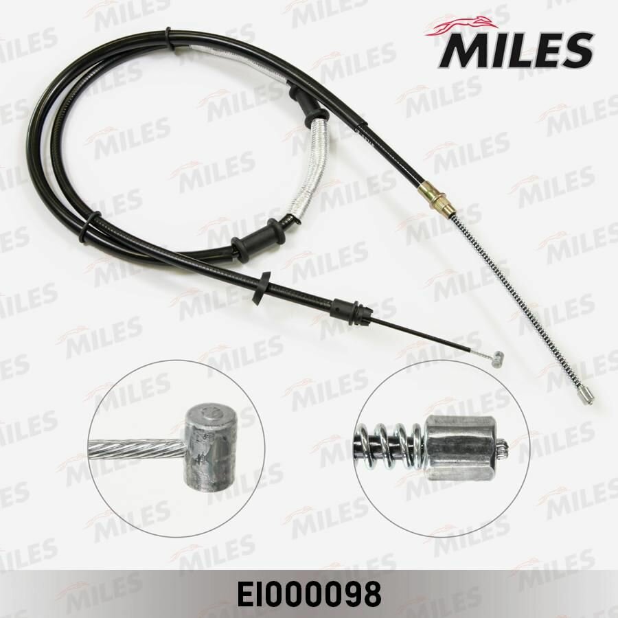 EI000098 Трос ручного тормоза FIAT DOBLO 01- 1788мм лев.
