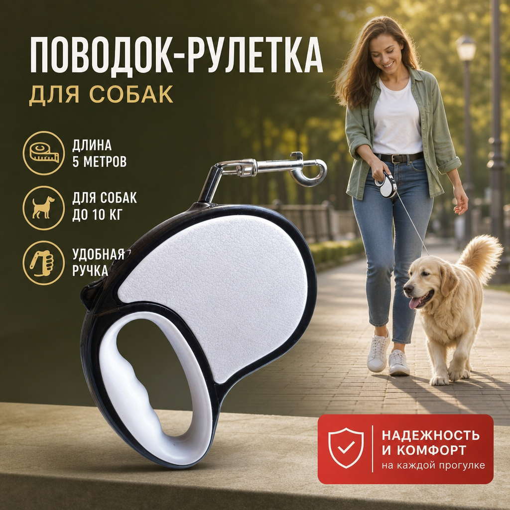 Прочный поводок для собак, серый, регулируемый, комфортный, эргономичный дизайн, нескользящий