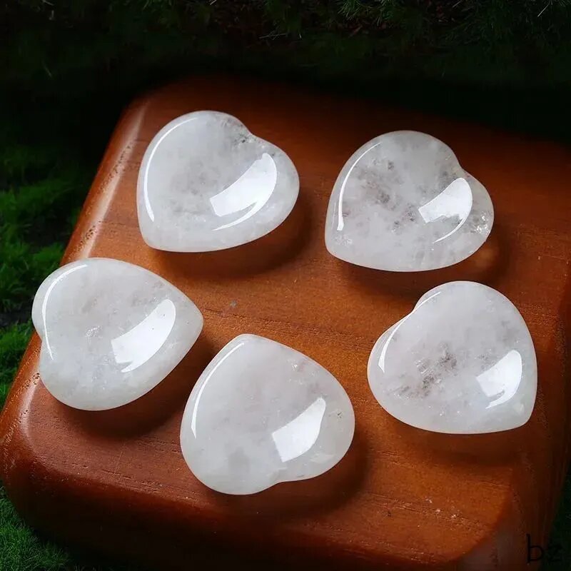 Тревожный камень (Worry Stone) белый, антистресс, 2 штуки