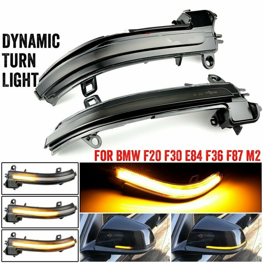 Для BMW F20 F21 F22 F33 F34 X1 E84 F36 F87 M2 1 2 3 4 серии Динамический поворотник Поворотники LED зеркало свет 2 шт
