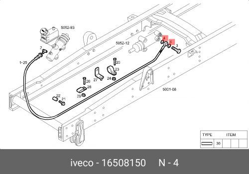 Уплотнительное кольцо IVECO 0000016508150