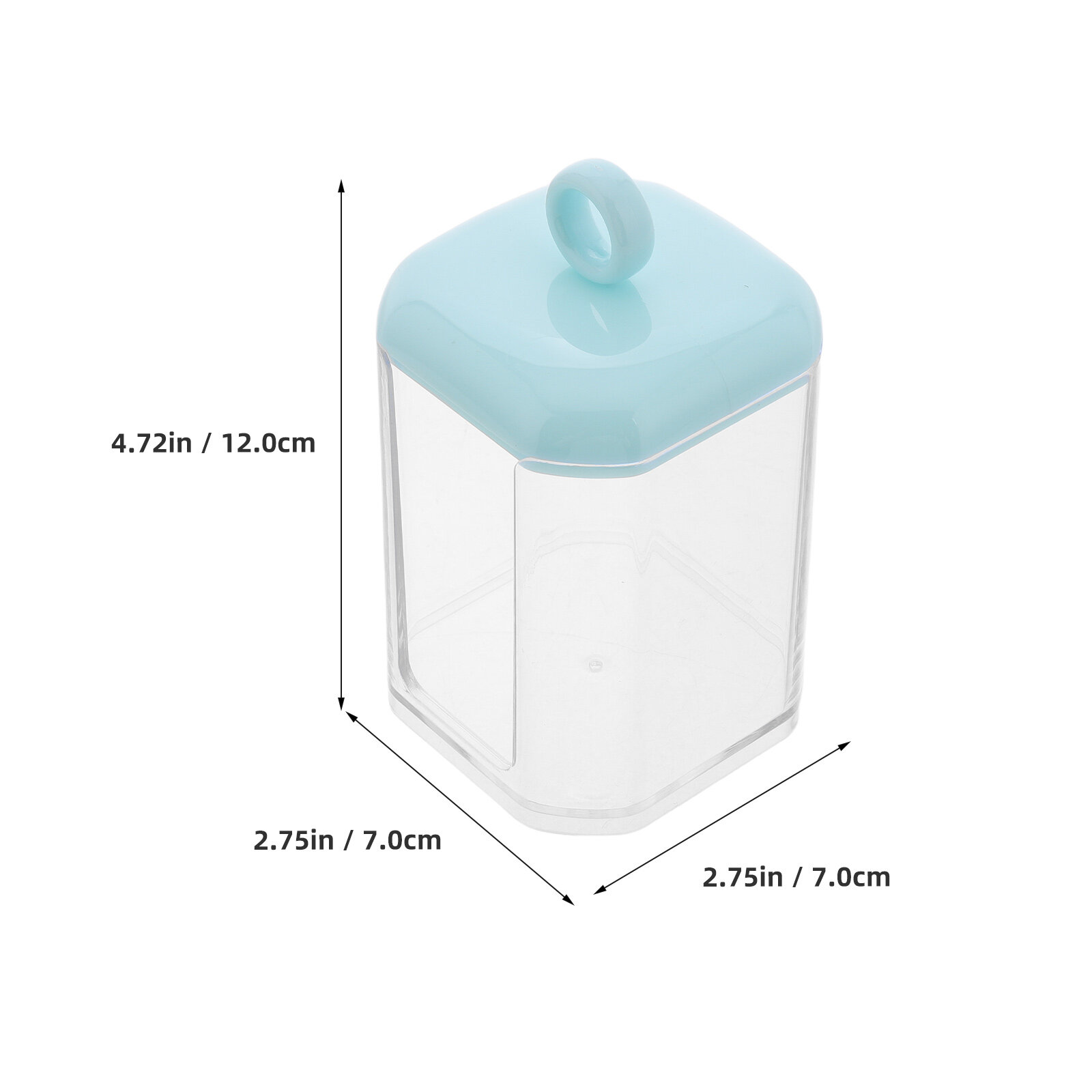 Контейнер Для Хранения Ватных Палочек С Крышкой 12.00X7.00X7.00Cm