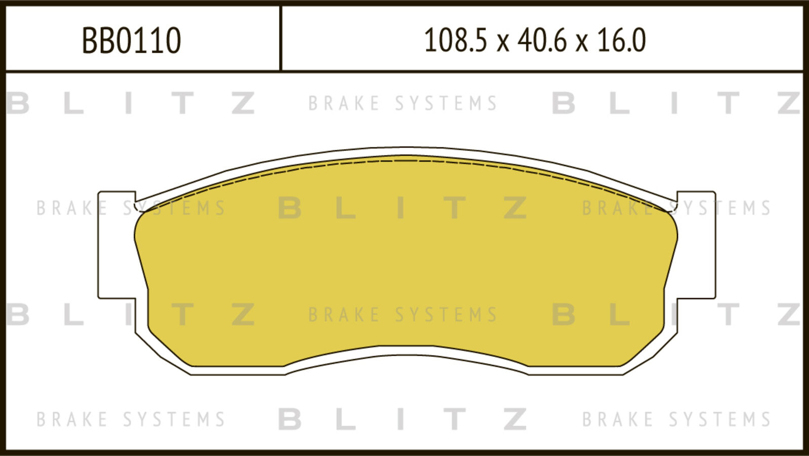 Колодки Пер. nissan Maxima, Silvia, Sunny 85 > (BLITZ BB0110)