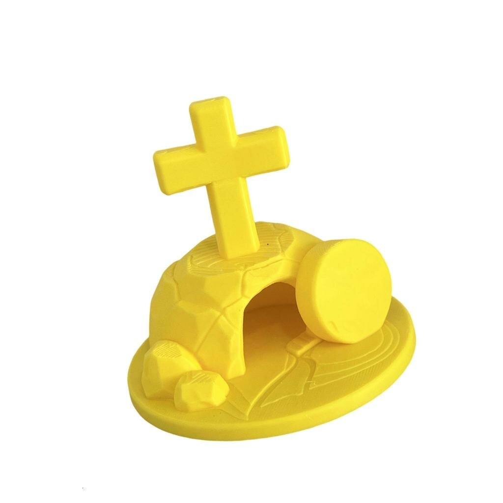3D Печатная фигурка пустой гробницы, Желтый