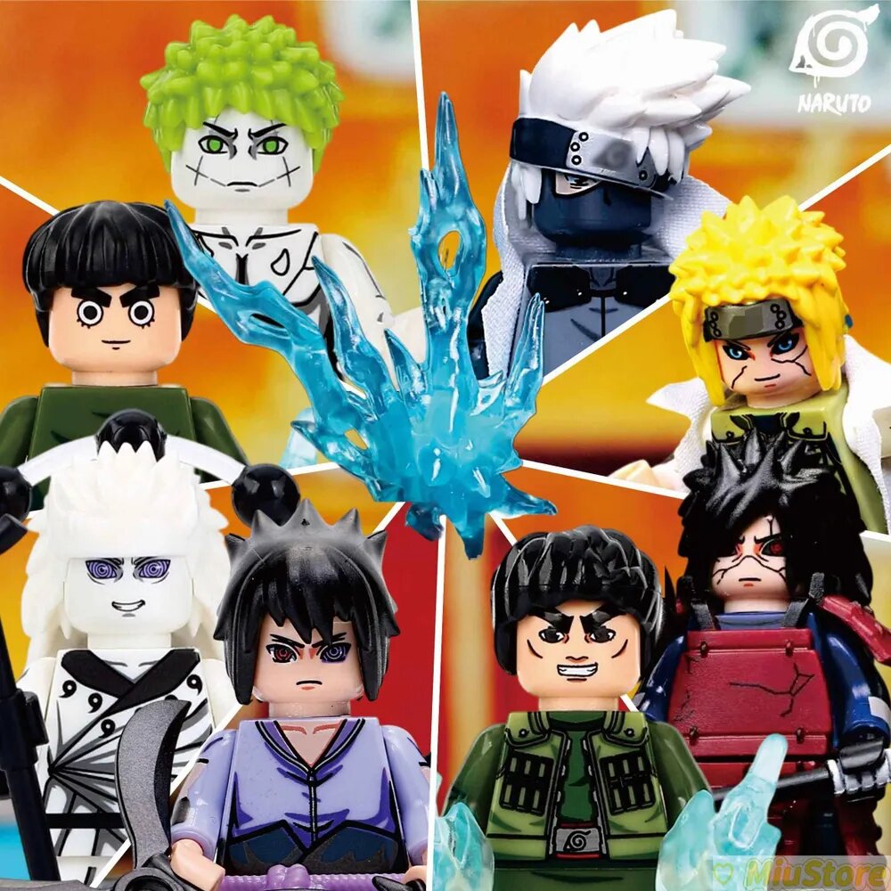 Naruto/Набор игрушек минифигурки аниме Наруто 8 шт/солдатики для мальчиков набор/аниме фигурки