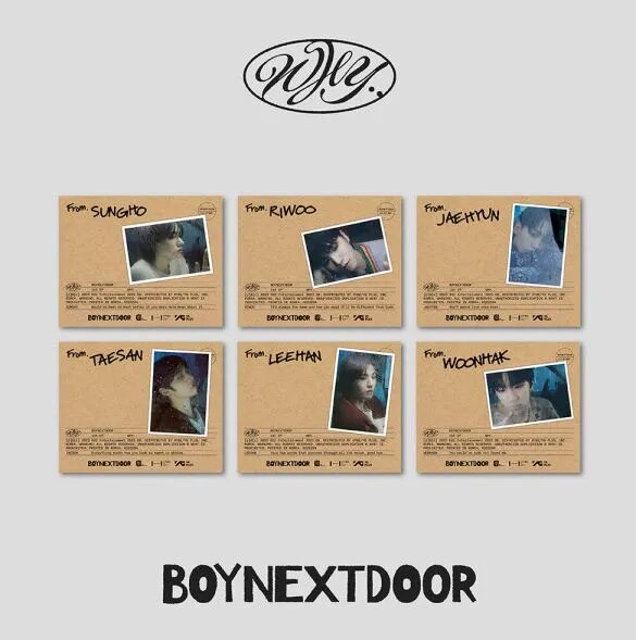 Альбом BOYNEXTDOOR - 1st EP ALBUM WHY. Letter ver. CD К-поп Южная Корея