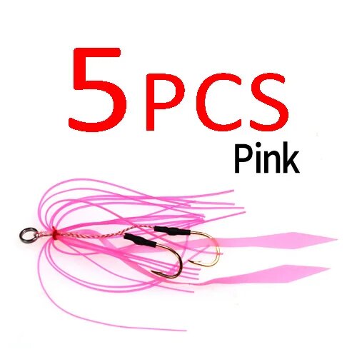 Bimoo силиконовые юбки джиг 5PCS Pink