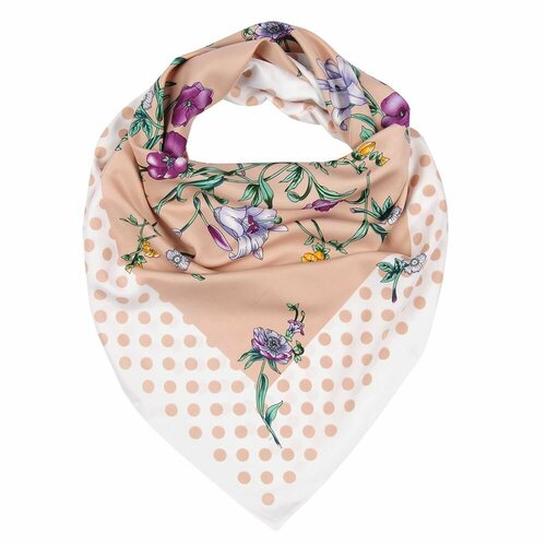 фото Платок rossini,90х90 см, фиолетовый, голубой