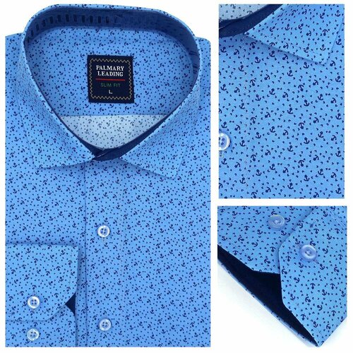 рубашка alexander matin размер 3xl мультиколор Рубашка Alexander Matin, размер 3XL, голубой