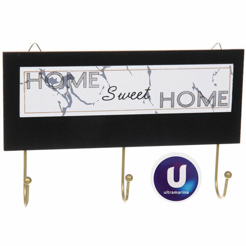 Ключница настенная лофт тамбл три крючка 2515см пакет лейбл Ultramarine 619₽