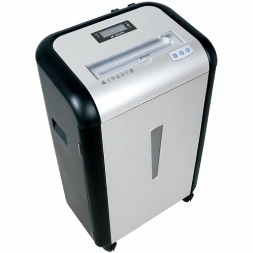 Уничтожитель документов Bulros 840S 4мм (чёрный корпус, серебро дверь и верх)