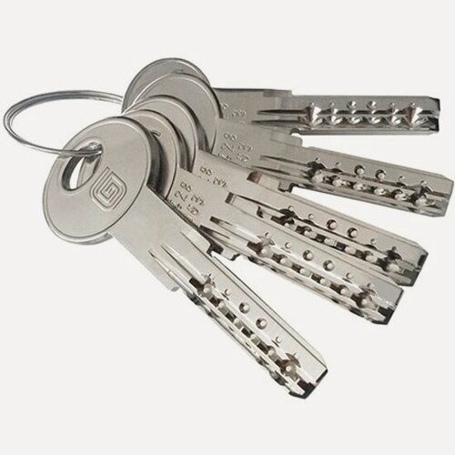 Изображение товара Цилиндровый механизм под вертушку Гардиан GB 102 мм (51/51V) Ni никель 5 кл. /128:4839/