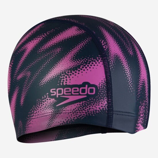 Шапочка для плавания Speedo Шапочка Boom Ultra Pace Cap, navy/purple .