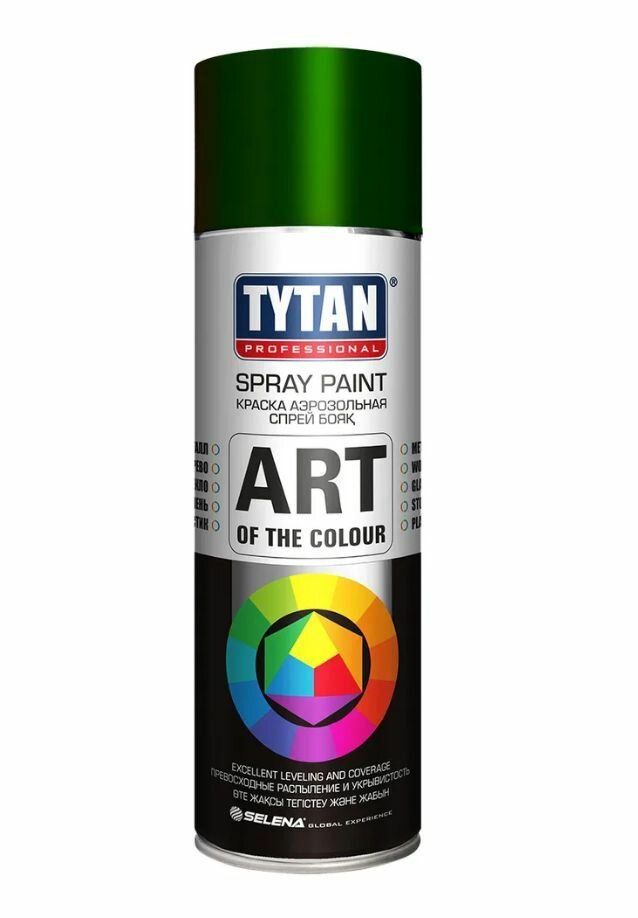 Краска универсальная аэрозольная акриловая Tytan Professional Art of the colour RAL 6005 темно-зеленая 400 мл.