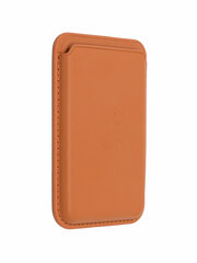 Картхолдер Wallet Оранженый Кожаный чехол-бумажник MagSafe для iPhone, «Dark Orange»