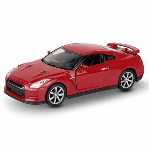 Машинка WELLY NISSAN GT-R R35 Красный / модель машины 1:38 с пружинным механизмом машинка nissan gtr r35 welly металлическая инерционная 1 38 в ассортименте