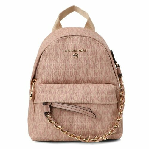 рюкзак michael kors модель jaycee черный в монограмму с двумя отделениями michael kors large womens travel school backpack Рюкзак MICHAEL KORS, розовый