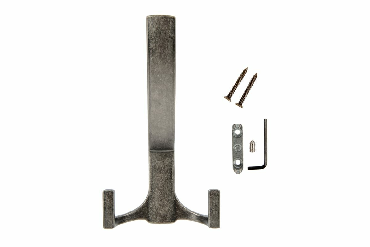 Крючок-вешалка Kerron KR0340, 30x145 мм, цвет чернёный цинк - фото №4