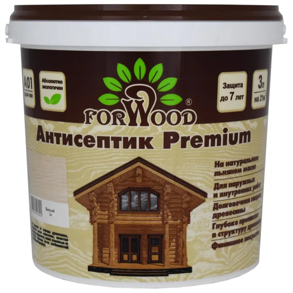 Антисептик FORWOOD PREMIUM 4607017516201 цвет белый 3 л