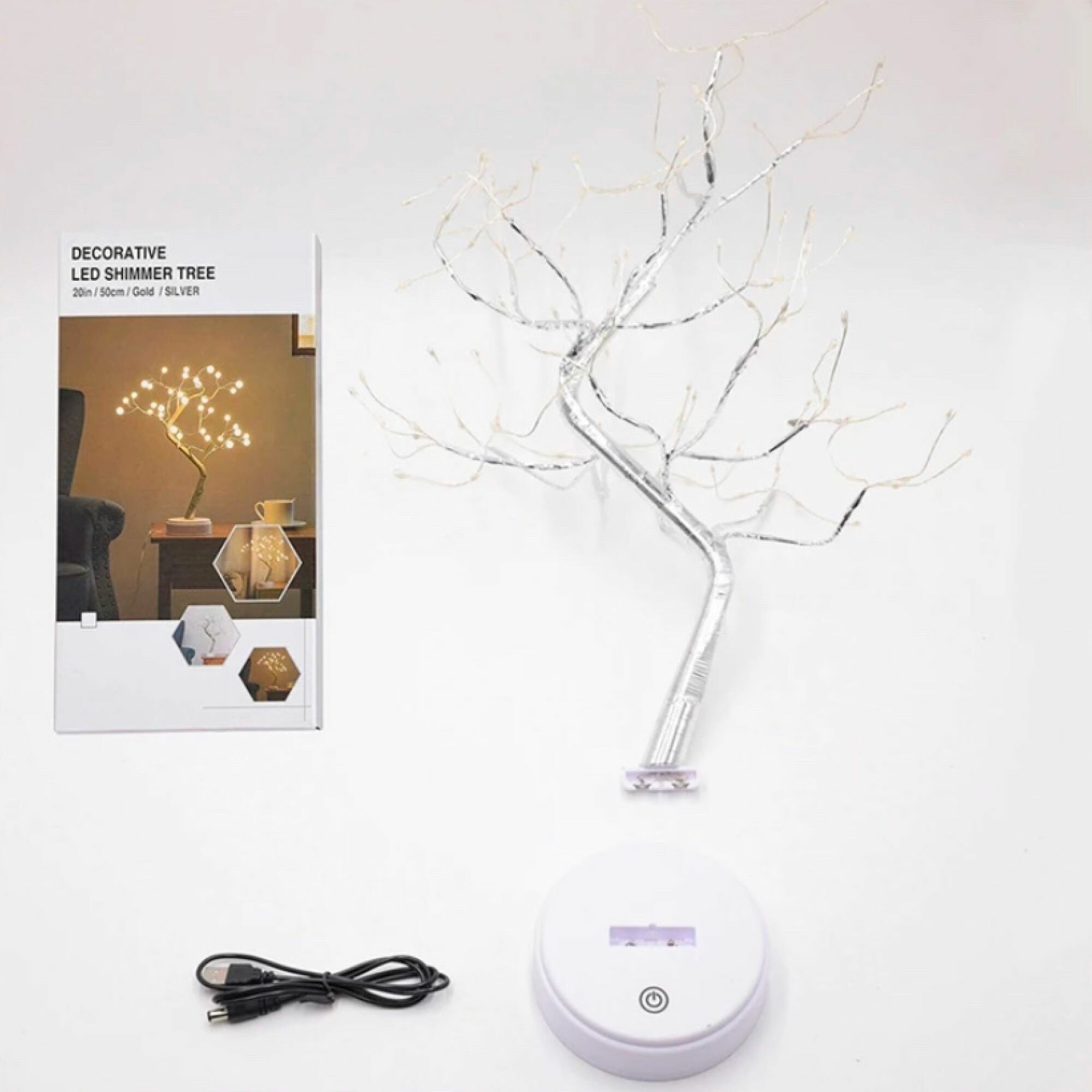 Светильник-дерево, ночник, настольный декоративный светильник - фотография № 8