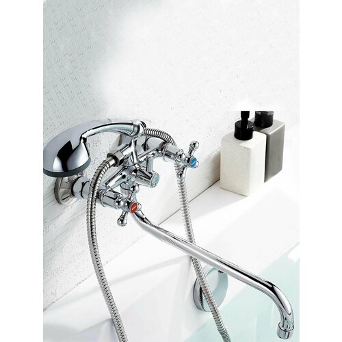 Смеситель ECONOCE EC0480 для ванной с S-образным изливом