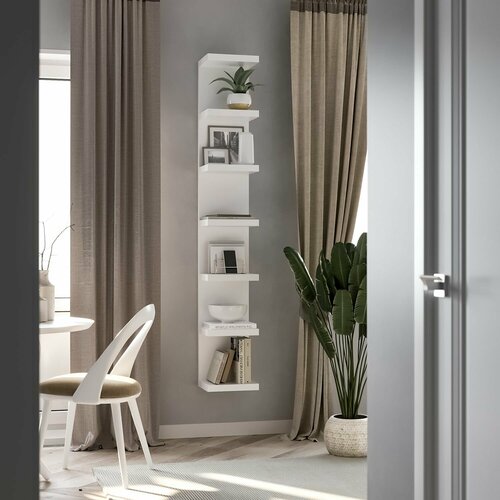 Полка настенная ГУД ЛАКК Фора, 30х189х27 см, белый