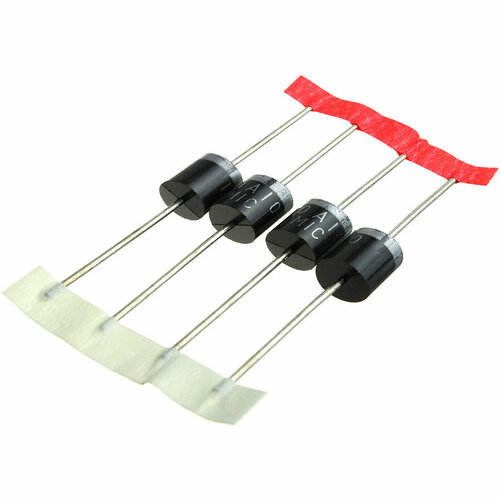 Диод 6А 1000В 500нсек Fast recovery FR607 (U600M), DO-201AE, (упаковка 4шт) MIC