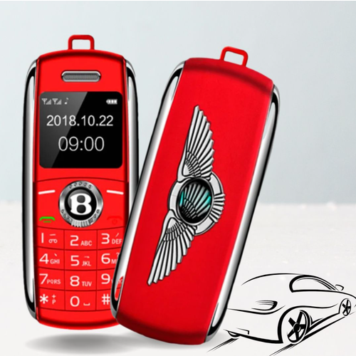 Мобильный телефон Кнопочный мини телефон с двумя SIM-картами K8 сотовый маленький красный 1549₽