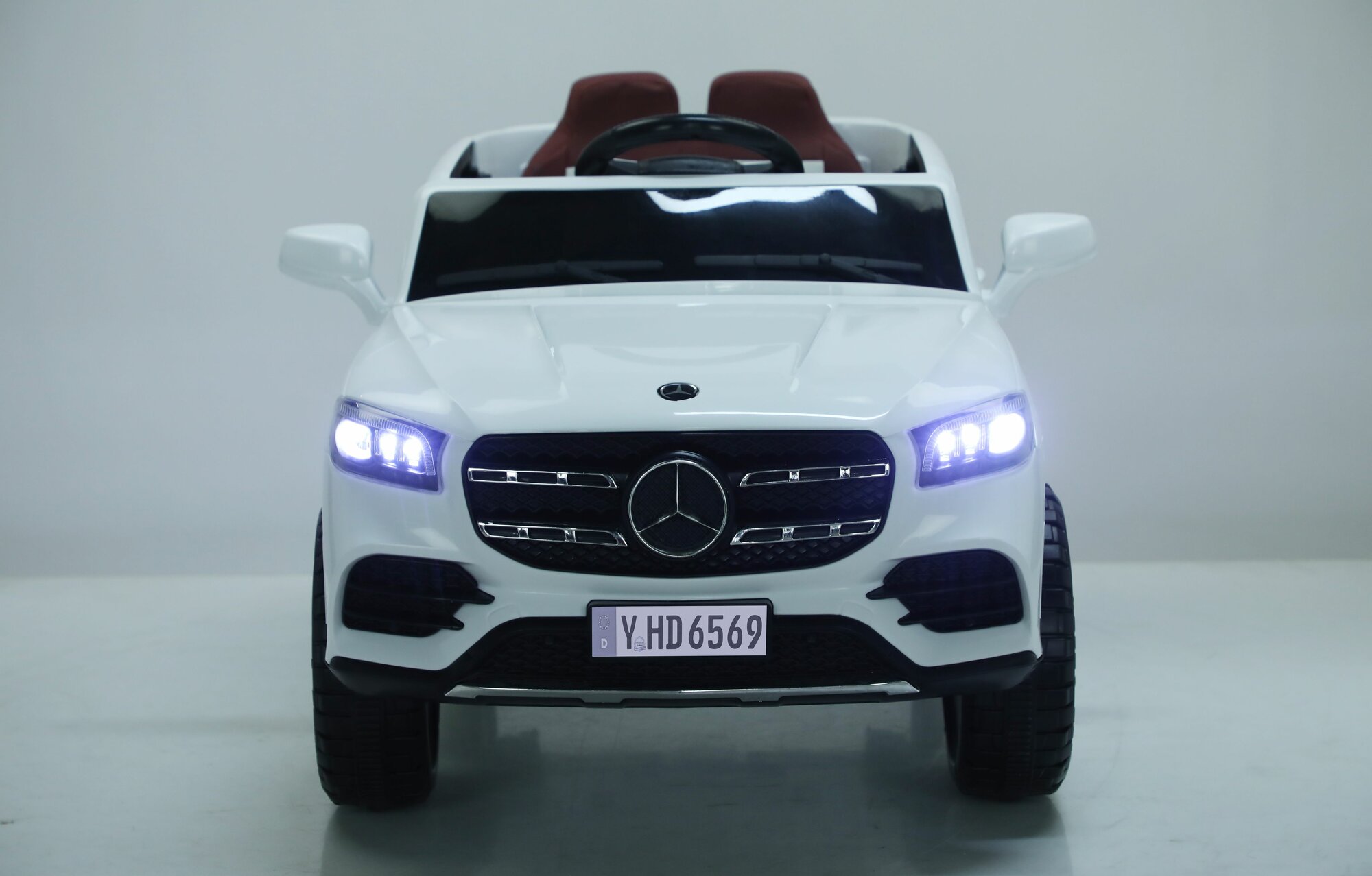 Детский электромобиль Mercedes Benz GLS полный привод Белый