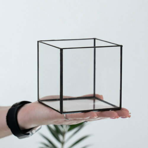 Кашпо кубик мини 12см