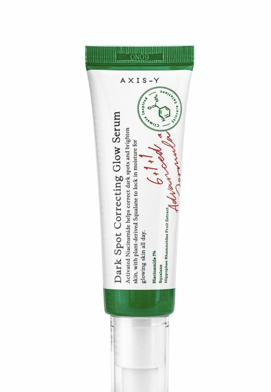 Сыворотка для лица AXIS-Y Dark Spot Correcting Glow осветляющая от постакне с ниацинамидом, 50 мл — фото 1