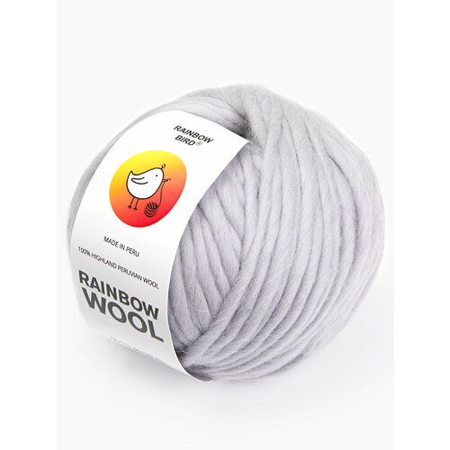 Пряжа для вязания, спицами, толстая, 100% Перуанская шерсть, цвет (COOL GRAY) 80м, 200гр.