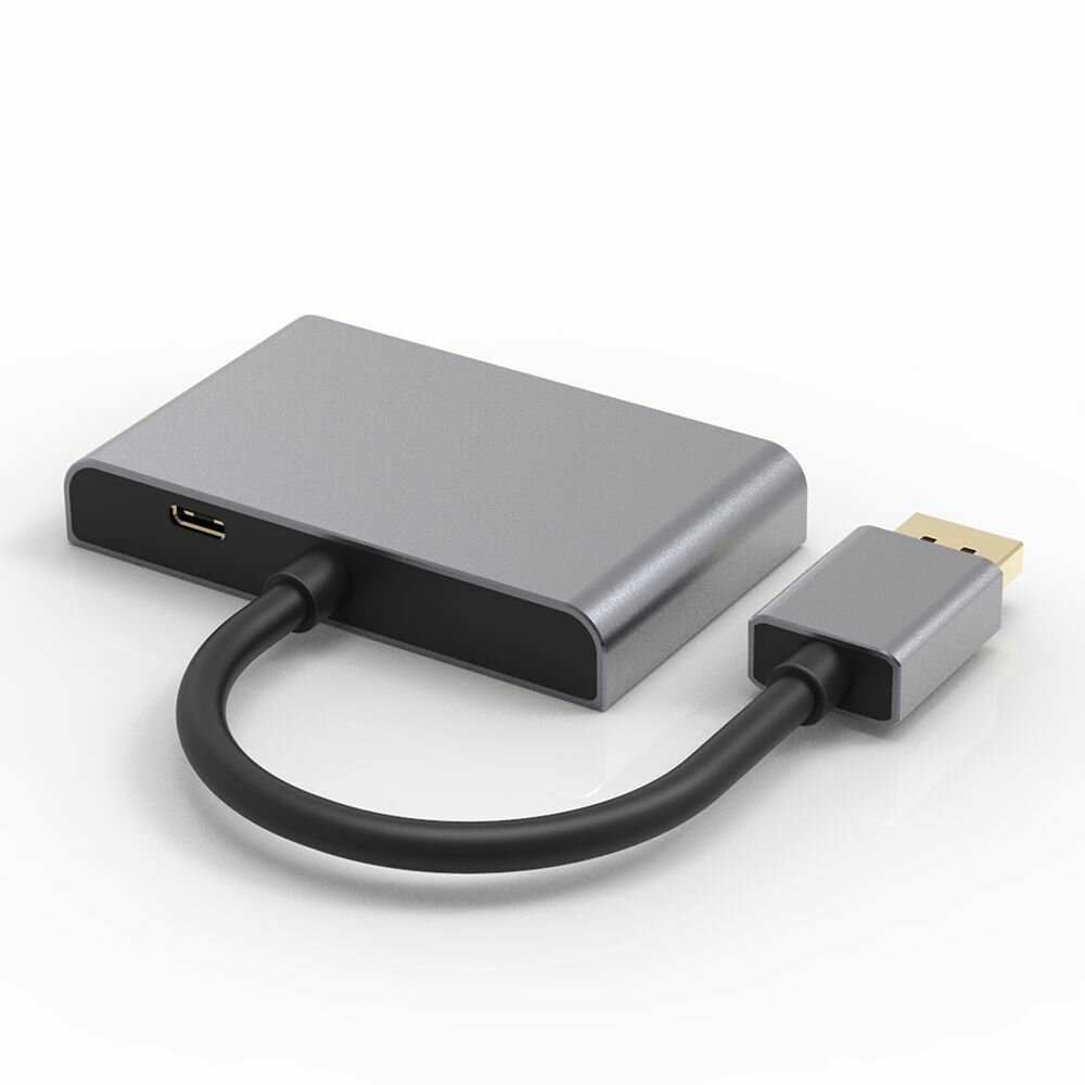 Видеоадаптер 8K/4K DisplayPort 1.4 -> 2xDP+HDMI, 8K/4K 60Гц (ORIENT C803) — фото 1